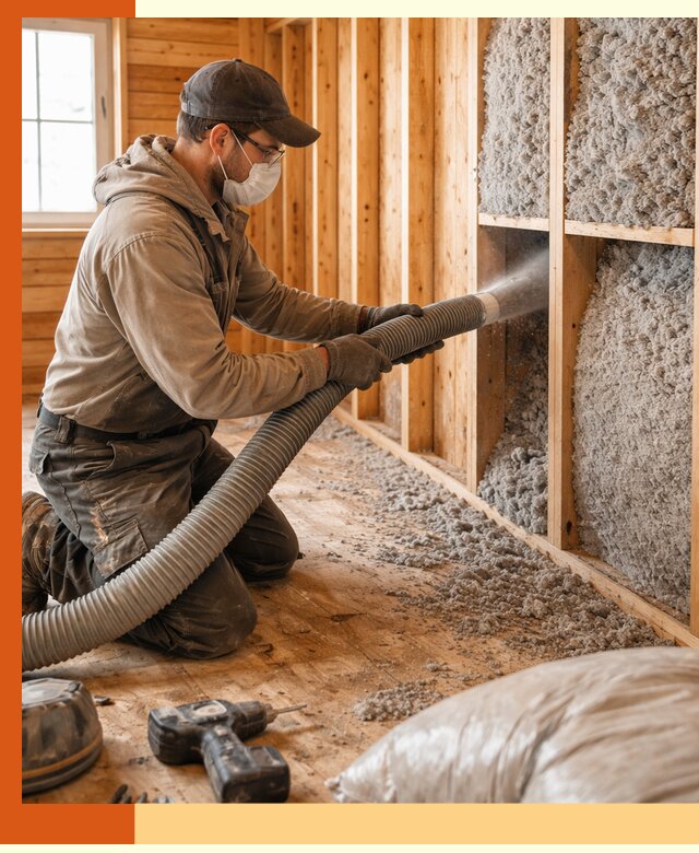 Утепление дачного дома эковатой в Шумерле — быстро и надёжно