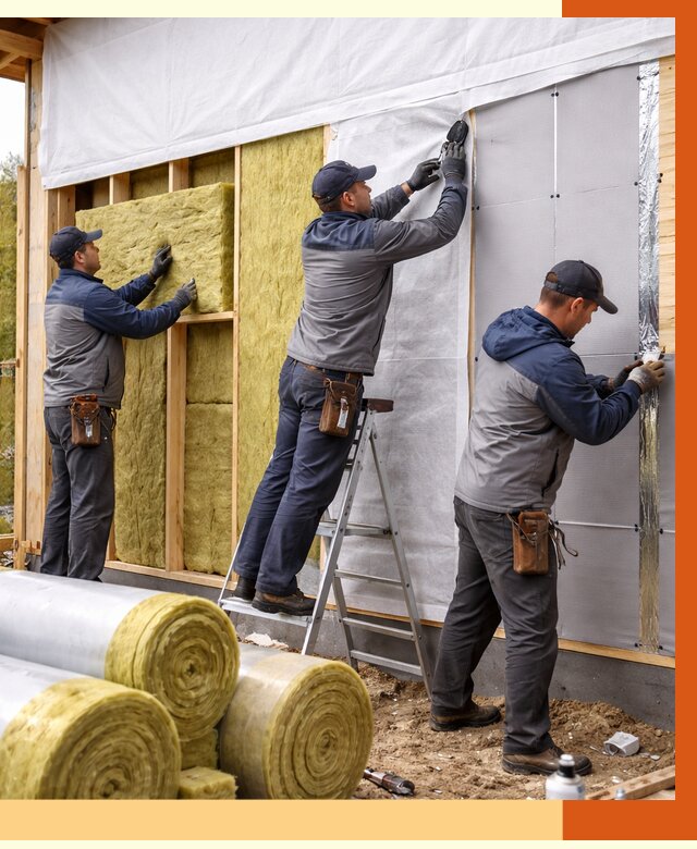 Утепление каркасного дома в Шумерле от 4562 руб./м2 — профессионально | ТепломастерШмр