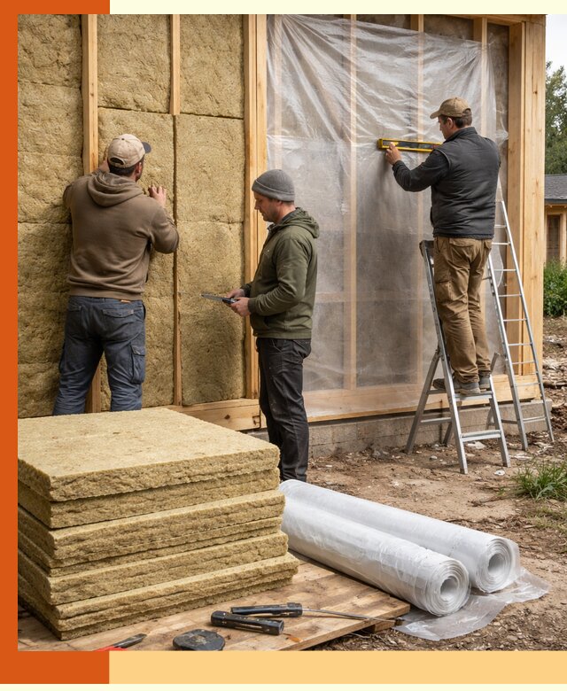 Утепление каркасного дома в Шумерле под ключ с гарантией качества