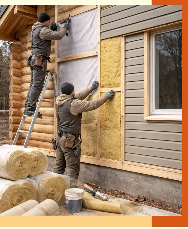 Утепление деревянного дома в Шумерле от 6735 руб./м2 — заказать работы | ТепломастерШмр