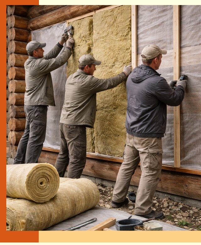 Утепление деревянного дома в Шумерле эффективными технологиями