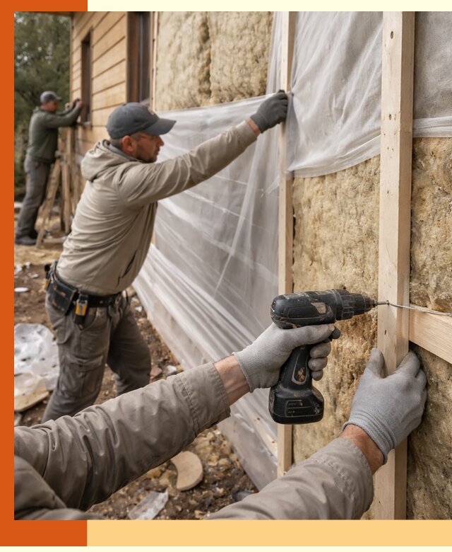 Утепление дома из бруса в Шумерле качественно и долговечно
