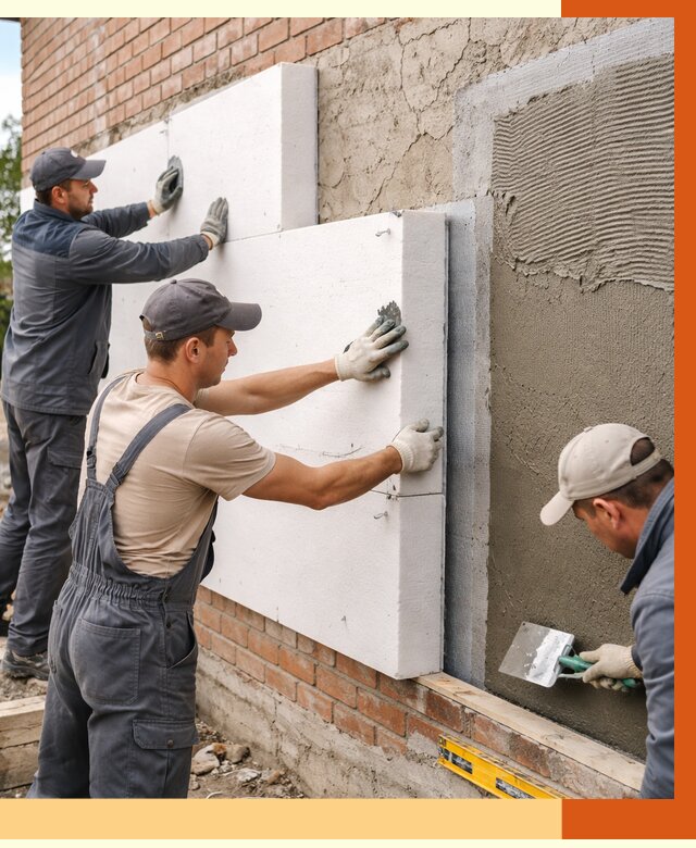 Утепление кирпичного дома в Шумерле от 4562 руб. под ключ | ТепломастерШмр