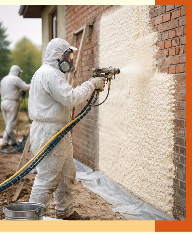 Утепление кирпичного дома ППУ в Шумерле под ключ от 7061 руб. | ТепломастерШмр