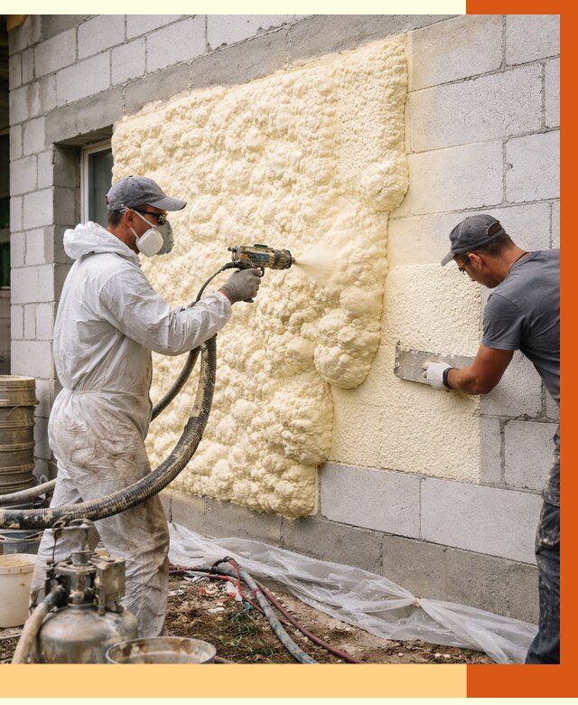 Утепление дома из газобетона ППУ в Шумерле от 5214 руб./м² под ключ | ТепломастерШмр