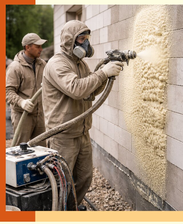 Утепление дома из газобетона ППУ в Шумерле — надежная теплоизоляция