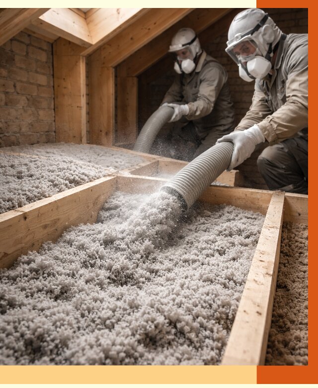 Утепление коттеджа эковатой в Шумерле от 2716 руб./м² — комплексная задувка и монтаж | ТепломастерШмр