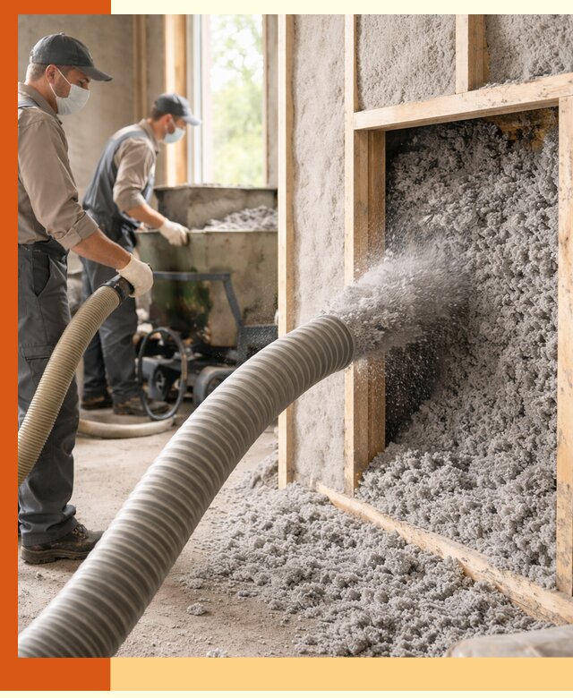 Утепление коттеджа эковатой в Шумерле с гарантией качества