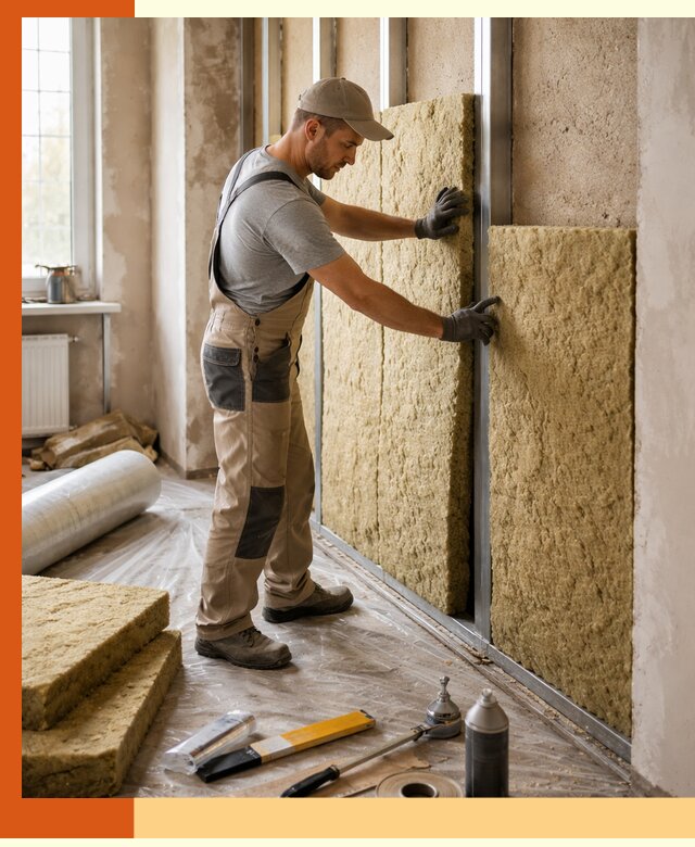 Утепление квартиры в Шумерле — комплексная теплоизоляция стен и полов