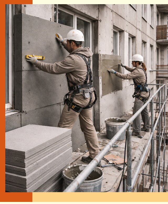 Утепление квартиры снаружи под ключ в Шумерле