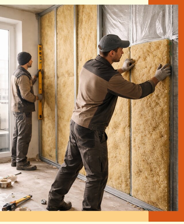 Утепление квартиры изнутри в Шумерле от 4725 руб. за м2 | Проф. работы ТепломастерШмр