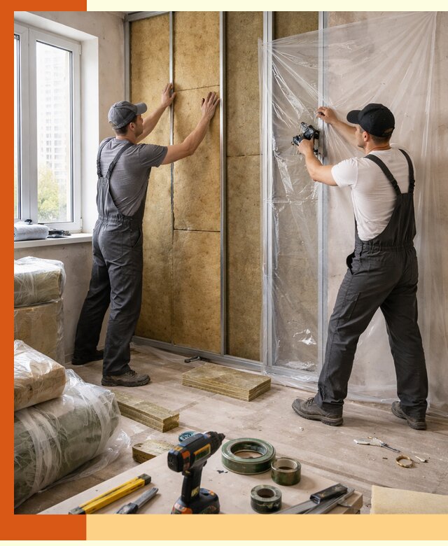 Утепление квартиры изнутри профессионально в Шумерле