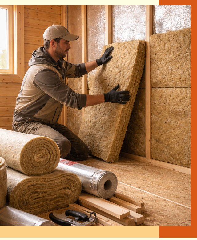 Утепление бани в Шумерле под ключ от 4888 руб./м2 — утеплить потолок, пол и стены | ТепломастерШмр