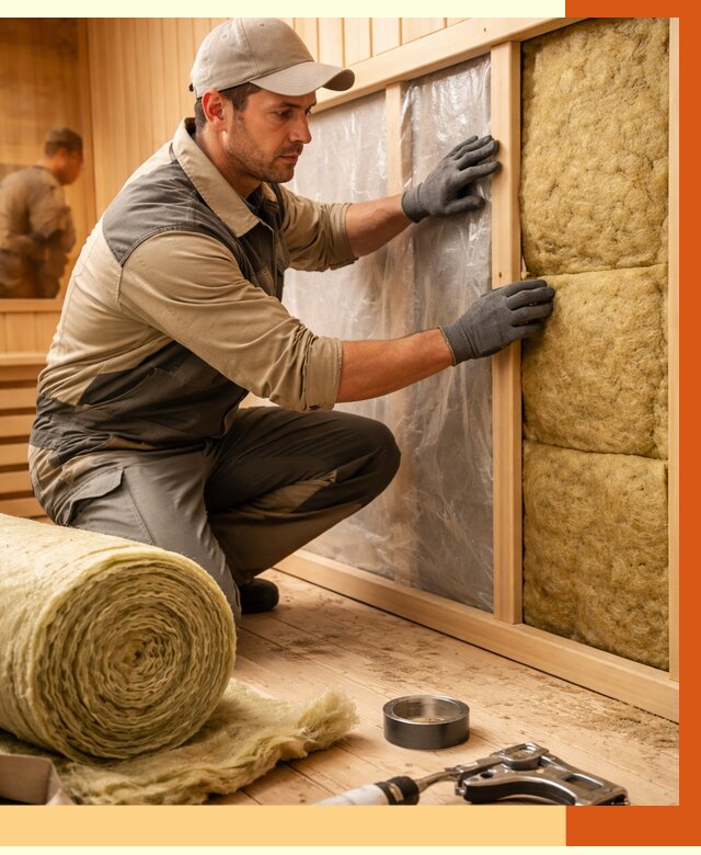 Утепление сауны изнутри в Шумерле от 7061 руб. за м2 | ППУ, под ключ — ТепломастерШмр