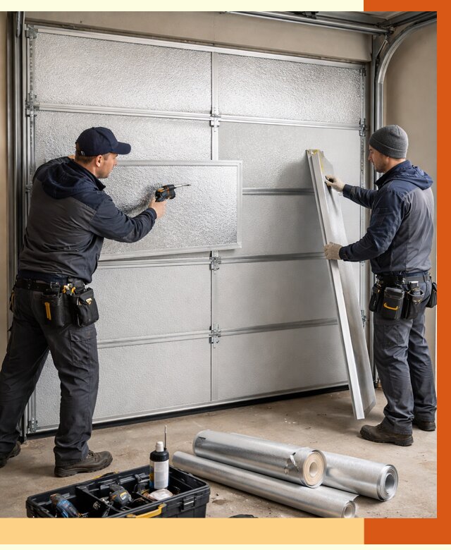 Утепление гаражных ворот в Шумерле от 8527 руб/м2 — надежно и быстро | ТепломастерШмр