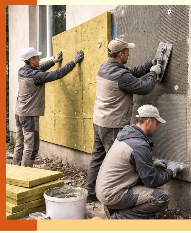 Утепление фасада под штукатурку в Шумерле — энергоэффективная технология