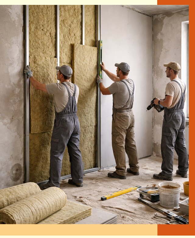 Утепление стен изнутри в Шумерле от 2444 руб/м² под ключ | ТепломастерШмр