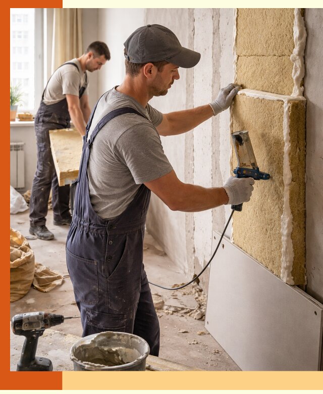 Утепление стен изнутри в Шумерле — качественно и эффективно