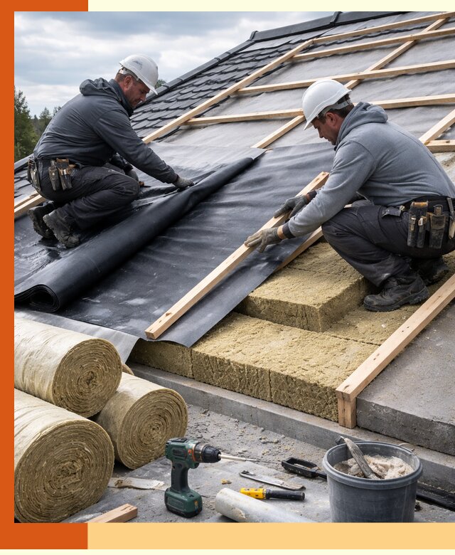 Утепление крыши снаружи в Шумерле: профессиональная теплоизоляция