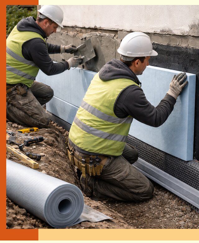 Утепление фундамента снаружи в Шумерле — профессиональная теплоизоляция