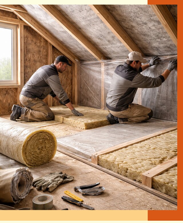 Утепление чердака в Шумерле от 8147 руб/м² — теплоизоляция и комплексное утепление под ключ | ТепломастерШмр