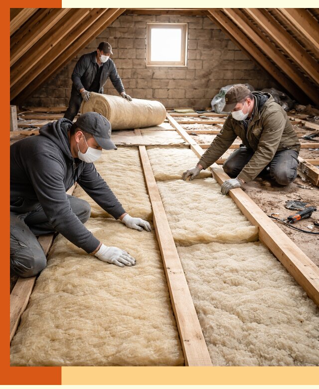 Утепление чердака в Шумерле — профессиональная теплоизоляция кровли