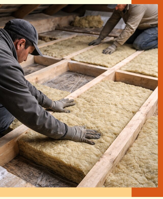 Утепление чердака минватой в Шумерле от 3802 руб/м2 под ключ | ТепломастерШмр