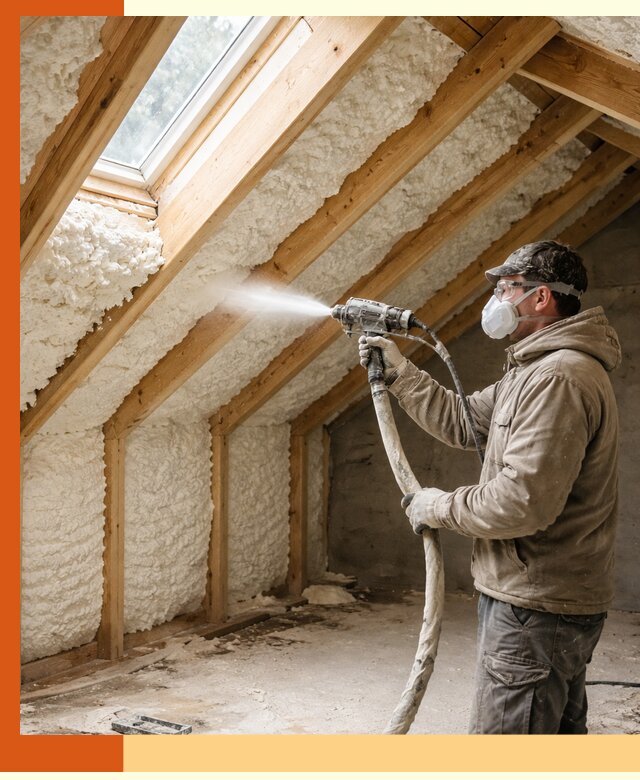 Утепление мансарды ППУ в Шумерле быстро и надежно