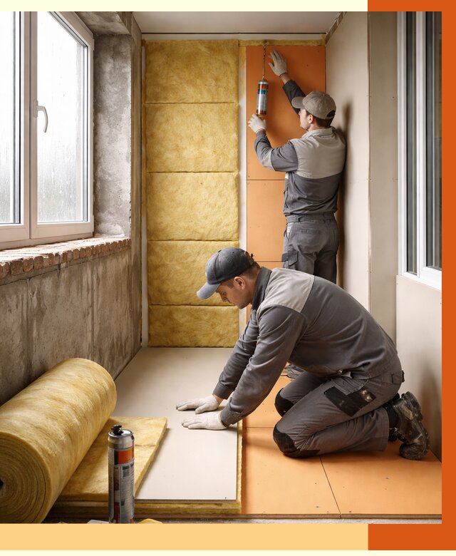 Утепление лоджии под ключ в Шумерле от 7061 руб/м2 — комплексное решение | ТепломастерШмр