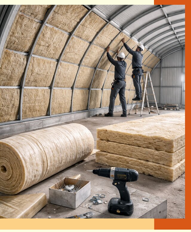 Утепление арочного ангара в Шумерле от 3476 руб./м2 под ключ | ТепломастерШмр