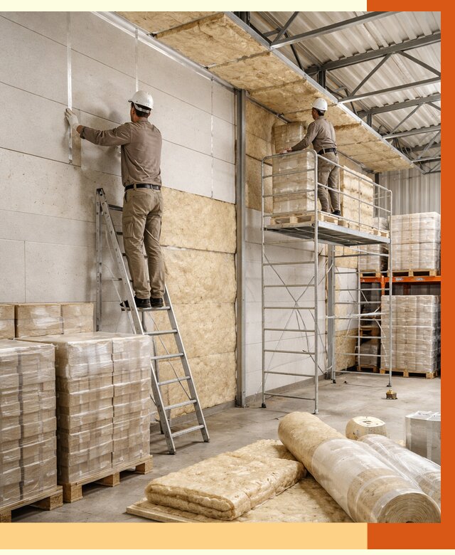 Утепление склада готовой продукции в Шумерле от 2118 руб./м2 — комплексно | ТепломастерШмр