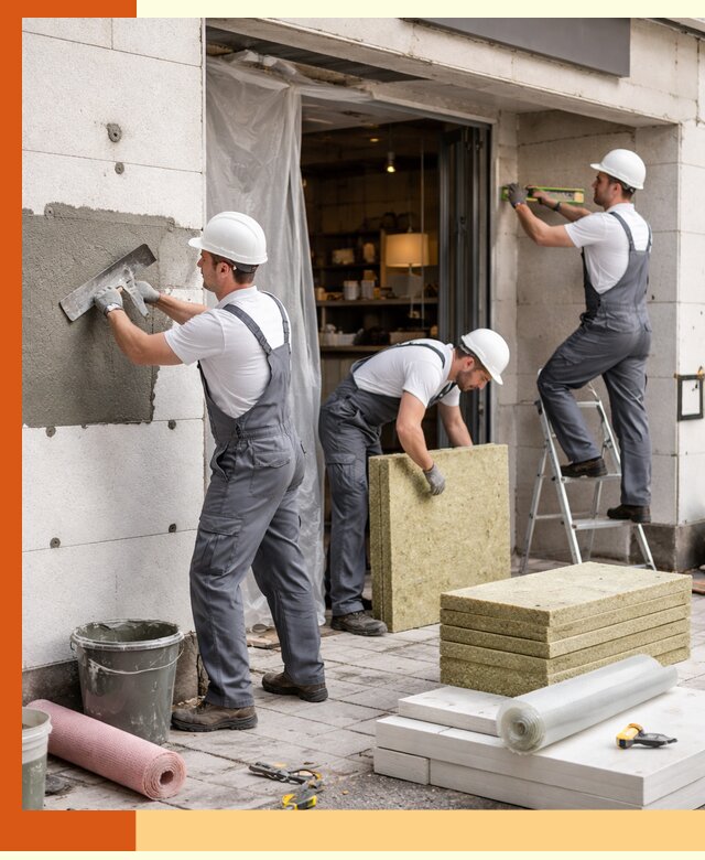 Утепление кафе в Шумерле: профессиональная теплоизоляция и монтаж