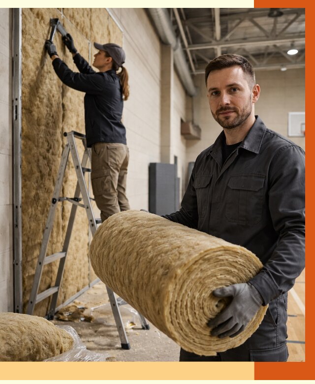 Утепление спортзала в Шумерле от 8147 руб/м2 — комплексное утепление под ключ | ТепломастерШмр