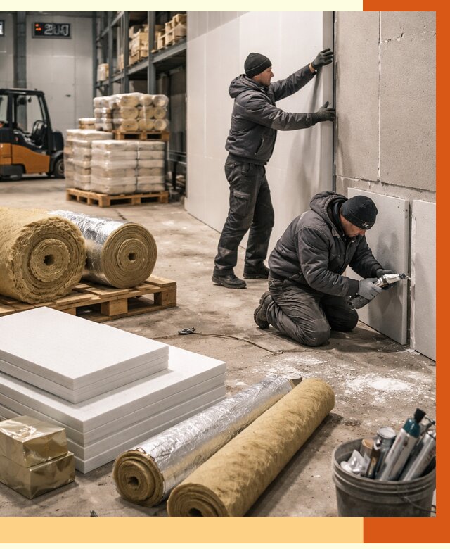 Утепление холодного склада в Шумерле от 9234 руб/м2 — комплексное под ключ | ТепломастерШмр