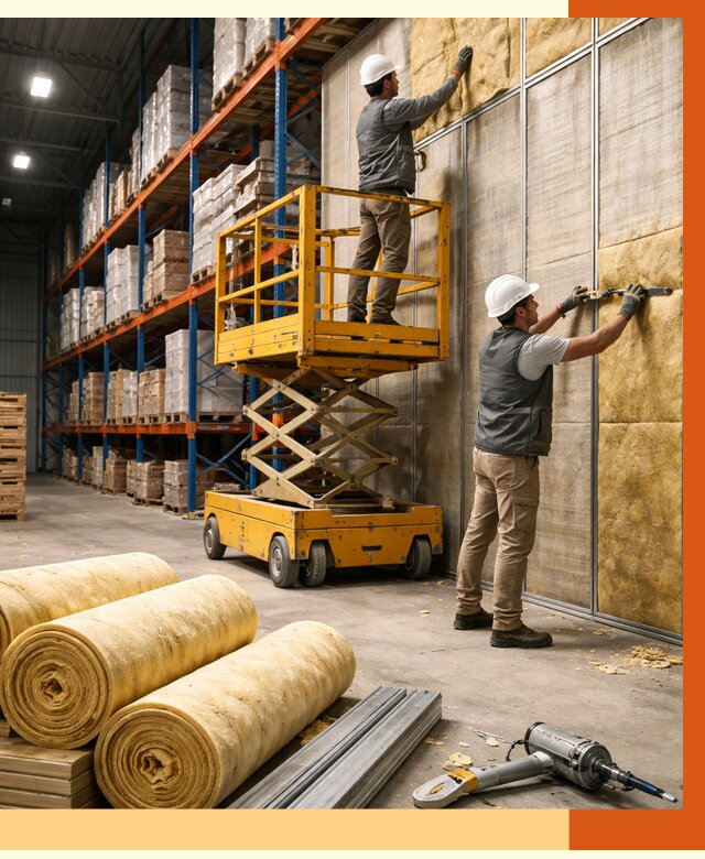 Утепление торгового склада в Шумерле от 3476 руб/м2 — комплексно и под ключ | ТепломастерШмр