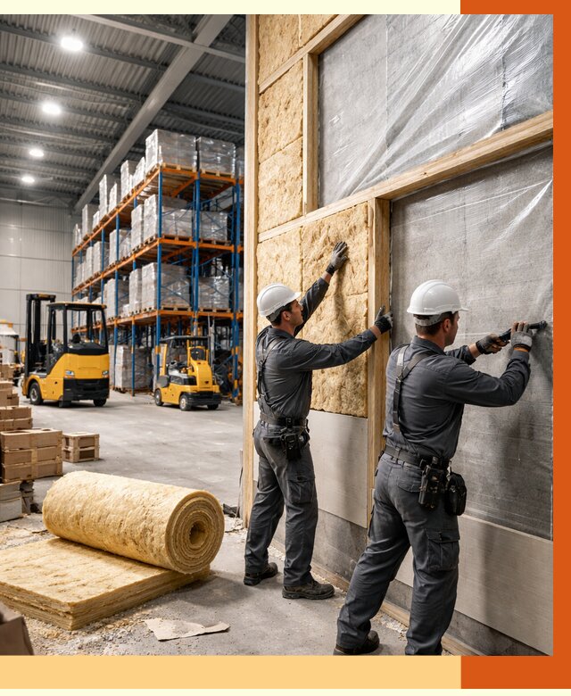 Утепление склада с техникой в Шумерле от 4562 руб./м2 — комплексно под ключ | ТепломастерШмр