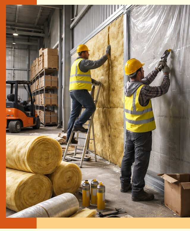 Утепление склада с техникой в Шумерле под ключ