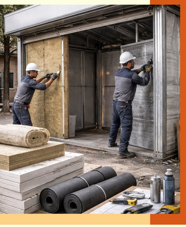 Утепление павильона шаурма в Шумерле под ключ от 1304 руб. за м² | ТепломастерШмр