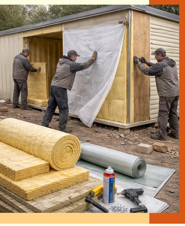 Утепление строительной бытовки в Шумерле от 13579 руб. под ключ | ТепломастерШмр