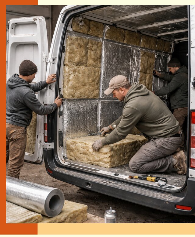 Утепление фургона в Шумерле: профессиональная теплоизоляция и шумоизоляция