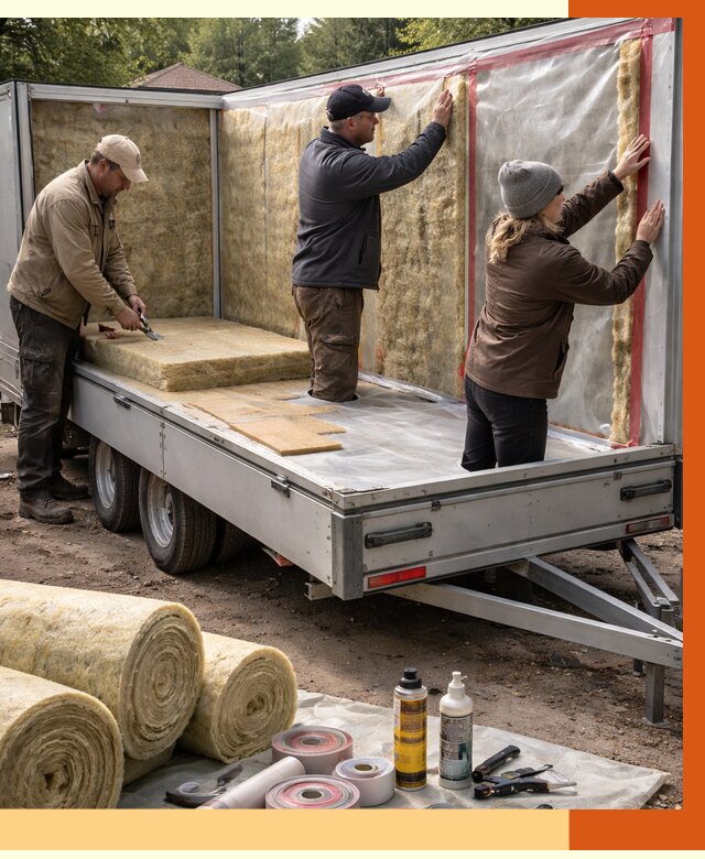 Утепление прицепа в Шумерле под ключ от 13579 руб. — комплекс от ТепломастерШмр