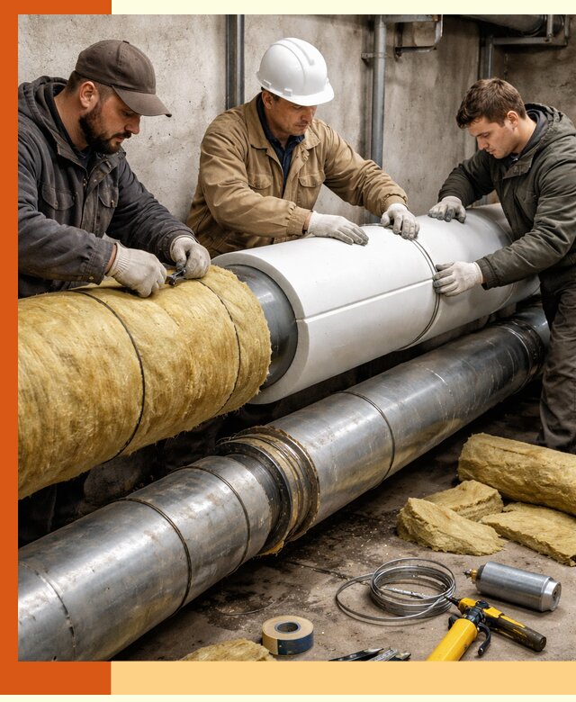 Утепление трубопровода в Шумерле с гарантией энергоэффективности