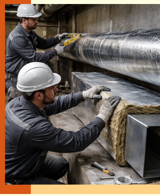 Профессиональное утепление воздуховодов и теплоизоляция в Шумерле