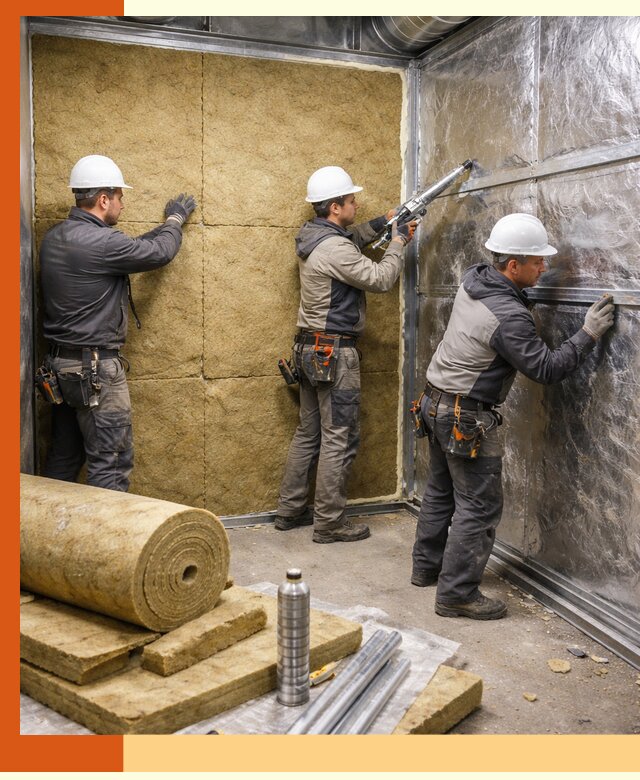 Утепление венткамеры в Шумерле — качественная теплоизоляция и шумопоглощение