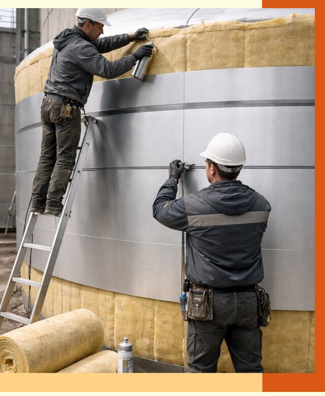 Утепление цистерны в Шумерле пенополиуретаном от 15751 руб. под ключ | ТепломастерШмр