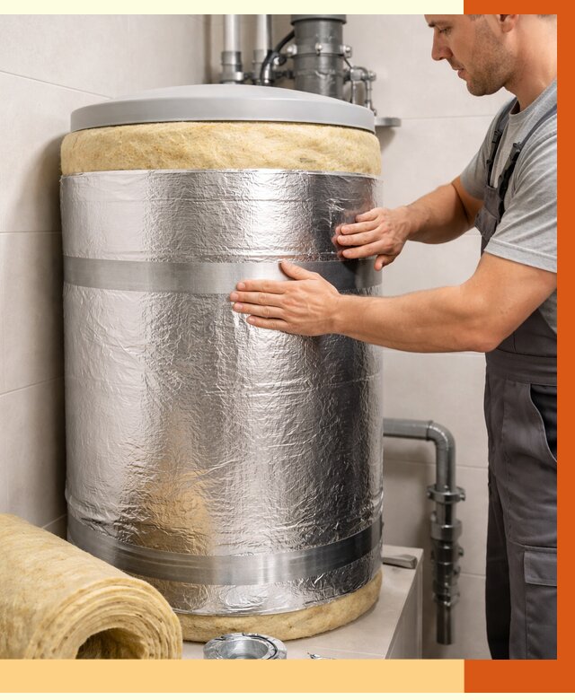 Утепление бойлера в Шумерле от 4888 руб. под ключ | Утепление ППУ | ТепломастерШмр