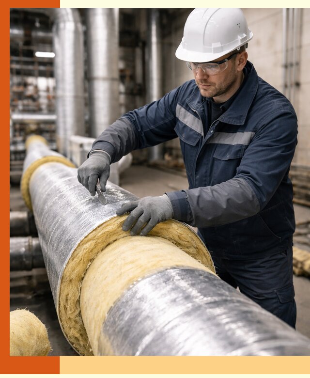 Утепление технологического оборудования и заводских установок в Шумерле