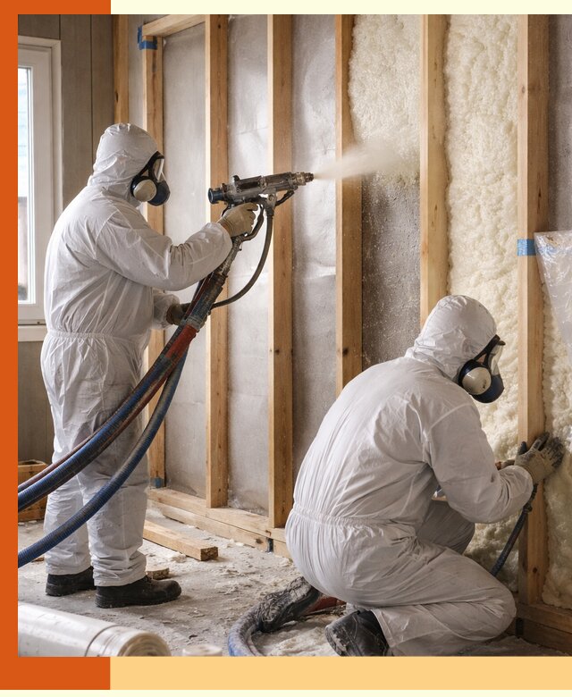 Утепление каркасной стены ППУ в Шумерле для домов и коттеджей