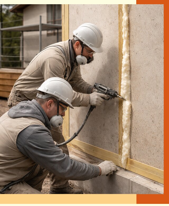 Утепление сип панелей ППУ в Шумерле от 5214 руб. под ключ | ТепломастерШмр