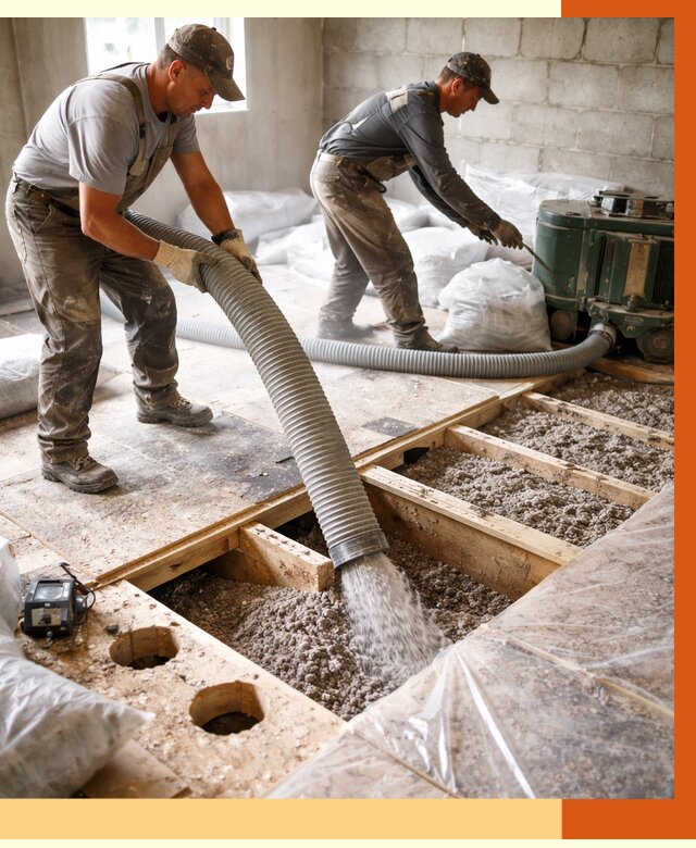 Заполнение пустот перекрытий в Шумерле от 4888 руб. под ключ | ТепломастерШмр